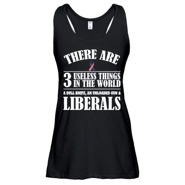 There Are 3 Useless Things In The World Ladies Essential Flowy Tank