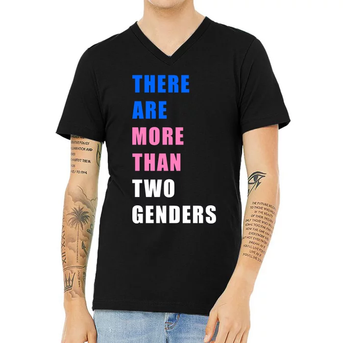 There Are More Than Two Genders V-Neck T-Shirt