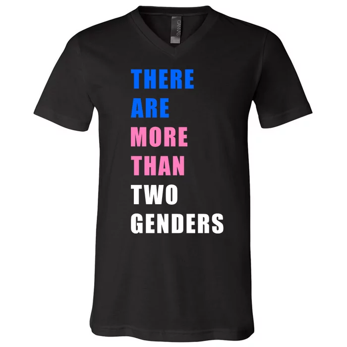 There Are More Than Two Genders V-Neck T-Shirt