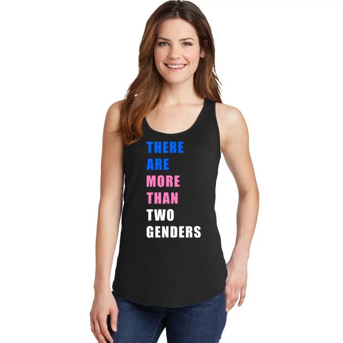 There Are More Than Two Genders Ladies Essential Tank