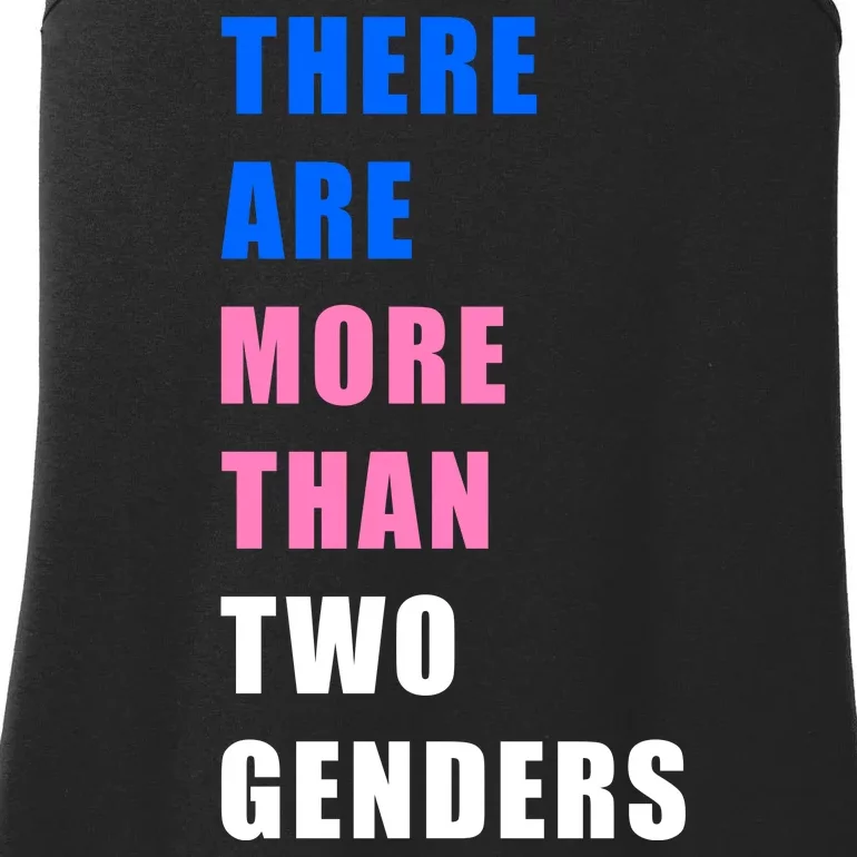 There Are More Than Two Genders Ladies Essential Tank