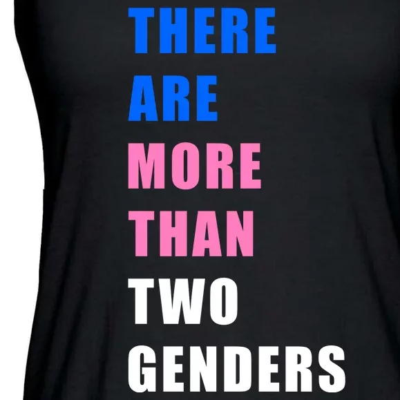 There Are More Than Two Genders Ladies Essential Flowy Tank