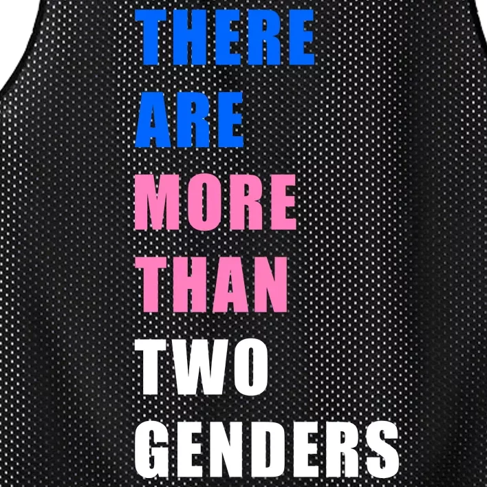 There Are More Than Two Genders Mesh Reversible Basketball Jersey Tank