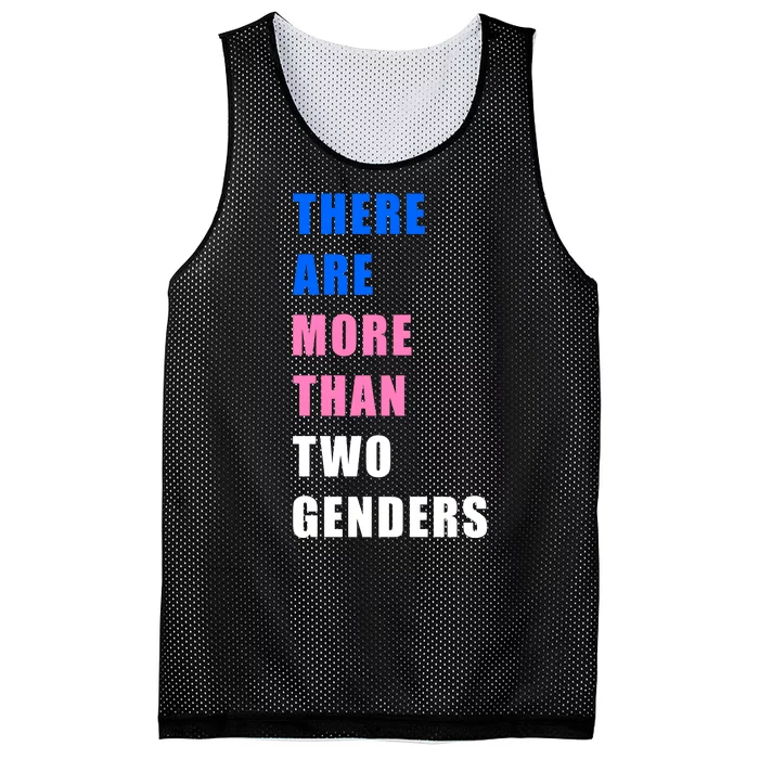 There Are More Than Two Genders Mesh Reversible Basketball Jersey Tank