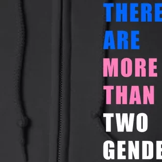 There Are More Than Two Genders Full Zip Hoodie