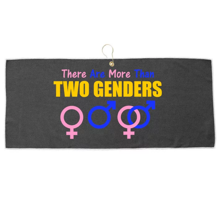 There Are More Than Two Genders Gender Signs Large Microfiber Waffle Golf Towel