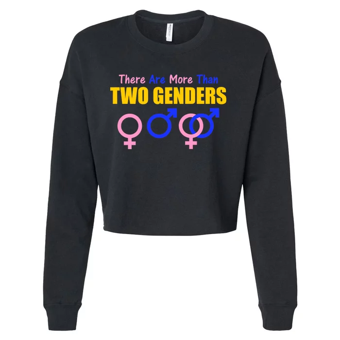 There Are More Than Two Genders Gender Signs Cropped Pullover Crew