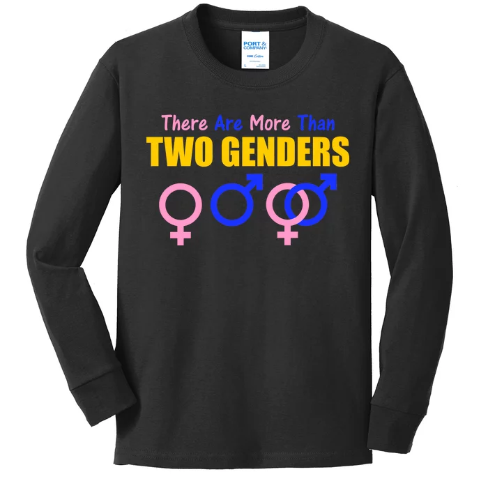 There Are More Than Two Genders Gender Signs Kids Long Sleeve Shirt