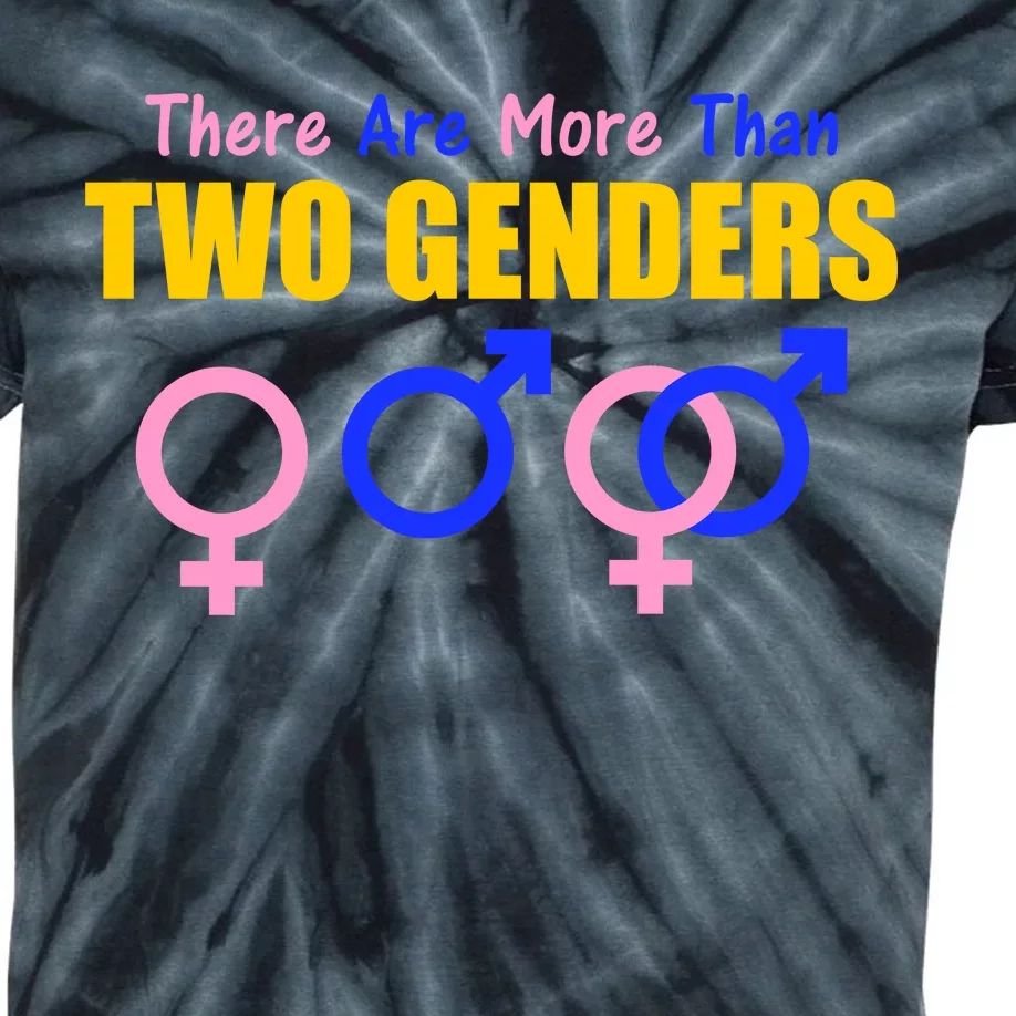 There Are More Than Two Genders Gender Signs Kids Tie-Dye T-Shirt