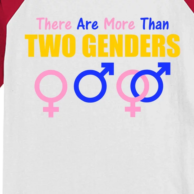 There Are More Than Two Genders Gender Signs Kids Colorblock Raglan Jersey