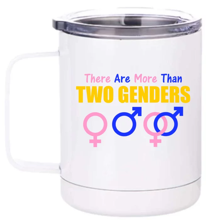 There Are More Than Two Genders Gender Signs Front & Back 12oz Stainless Steel Tumbler Cup