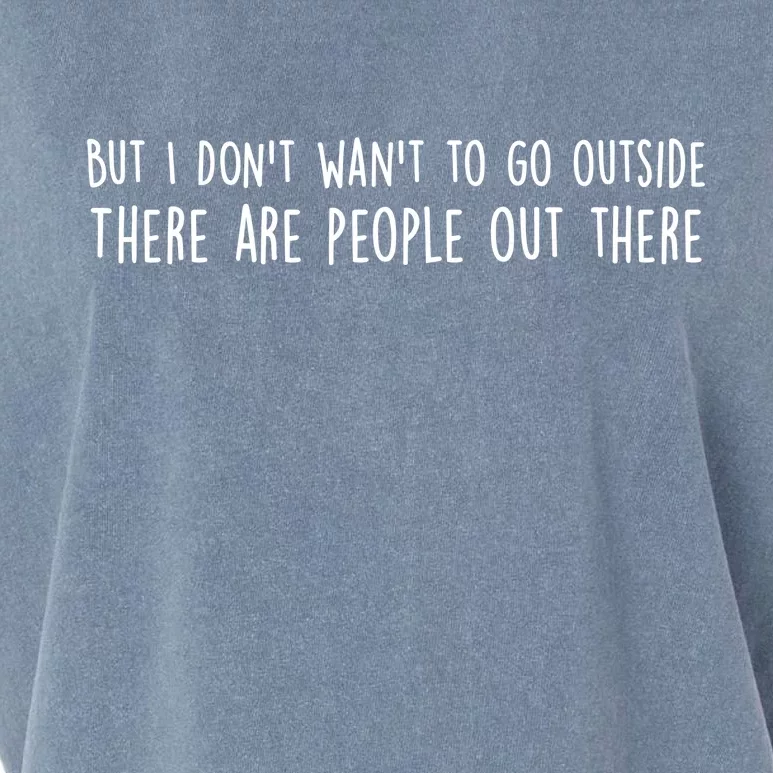 There Are People Outside Funny Meme Garment-Dyed Women's Muscle Tee