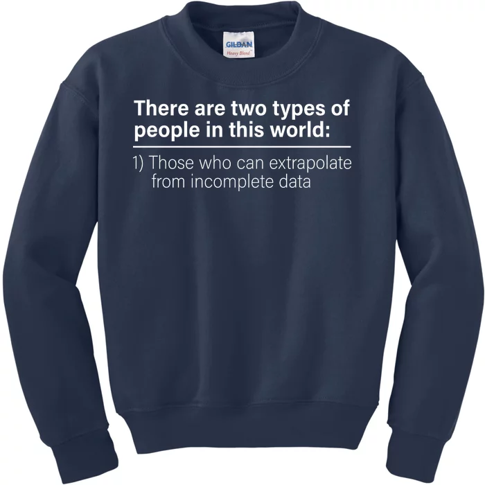 There Are Two Types Of People In This World Kids Sweatshirt