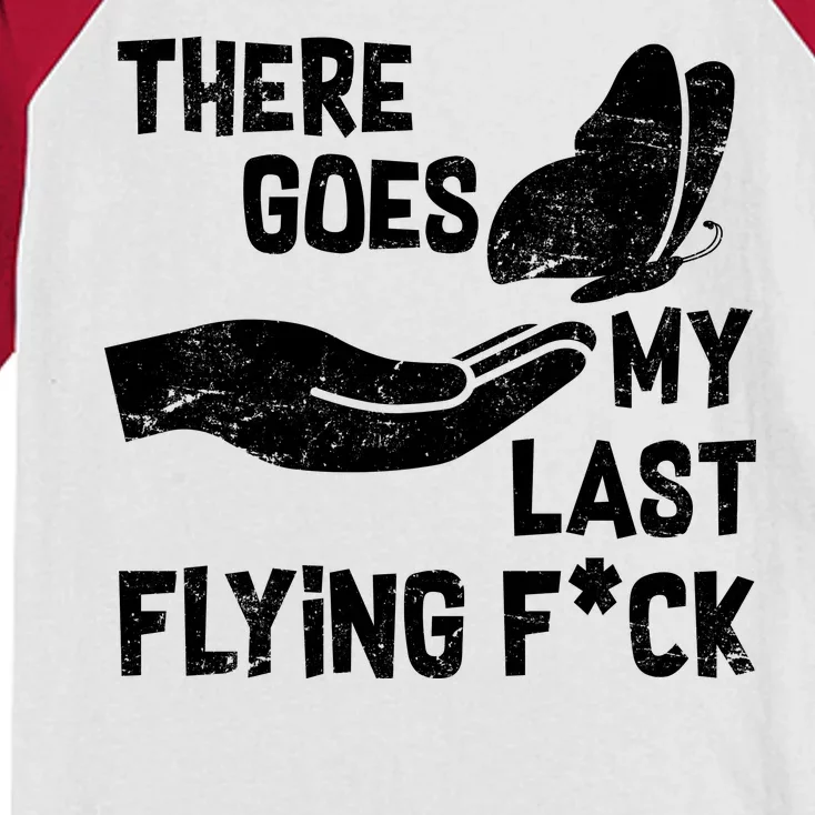 There Goes My Last Flying F*ck Kids Colorblock Raglan Jersey