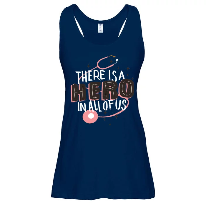 There Is A Hero In All Of Us Nurses Doctors Ladies Essential Flowy Tank