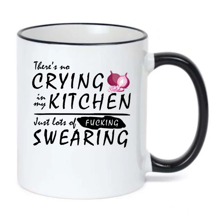 There Is No Crying In My Kitchen Black Color Changing Mug