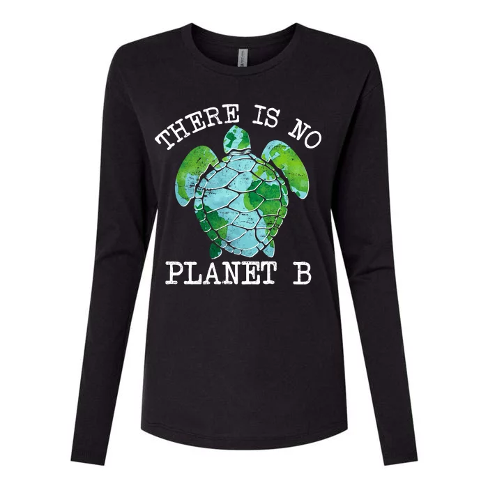 There is No Planet B Earth Womens Cotton Relaxed Long Sleeve T-Shirt