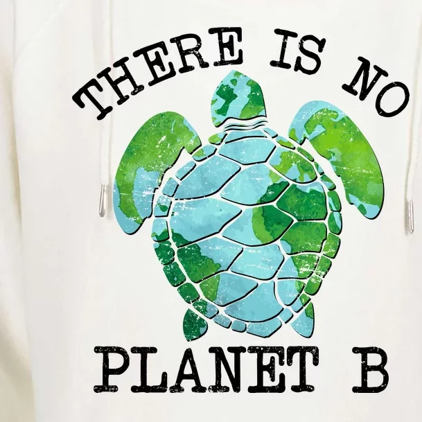 There is No Planet B Earth Womens Funnel Neck Pullover Hood