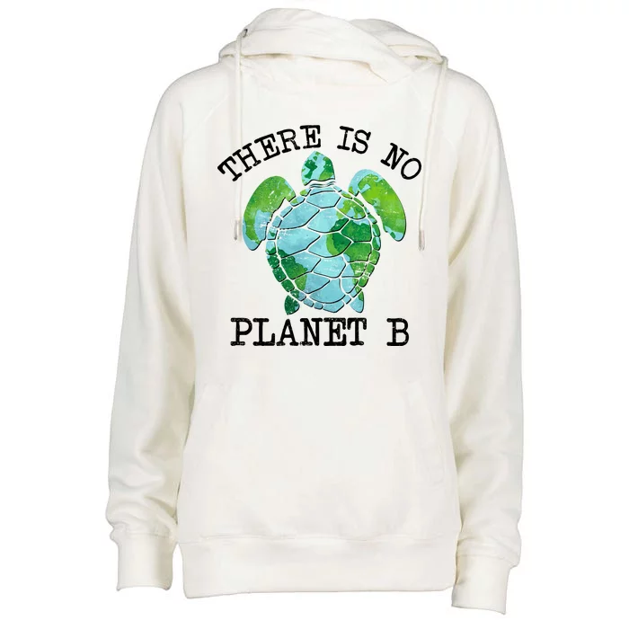 There is No Planet B Earth Womens Funnel Neck Pullover Hood