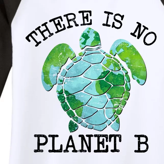 There is No Planet B Earth Women's Tri-Blend 3/4-Sleeve Raglan Shirt