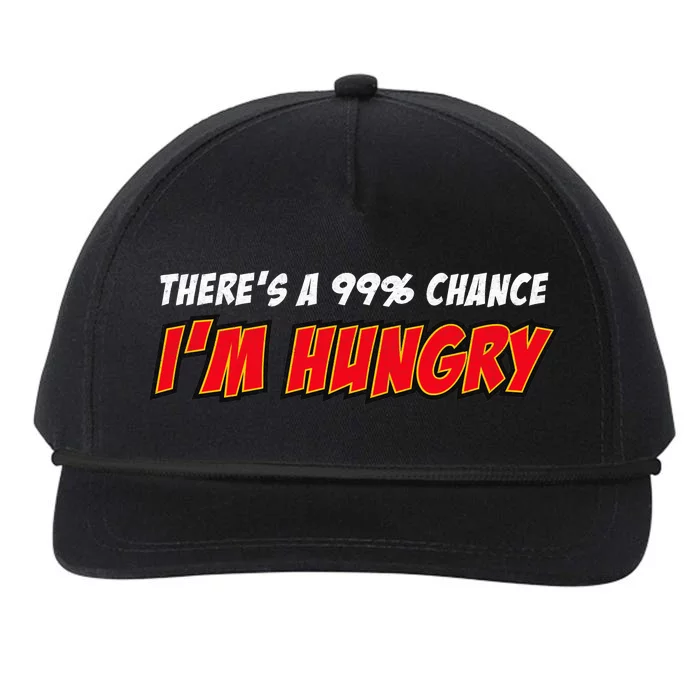 There's a 99% Chance I'm Hungry Snapback Five-Panel Rope Hat