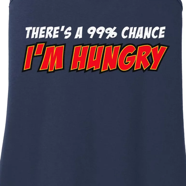 There's a 99% Chance I'm Hungry Ladies Essential Tank