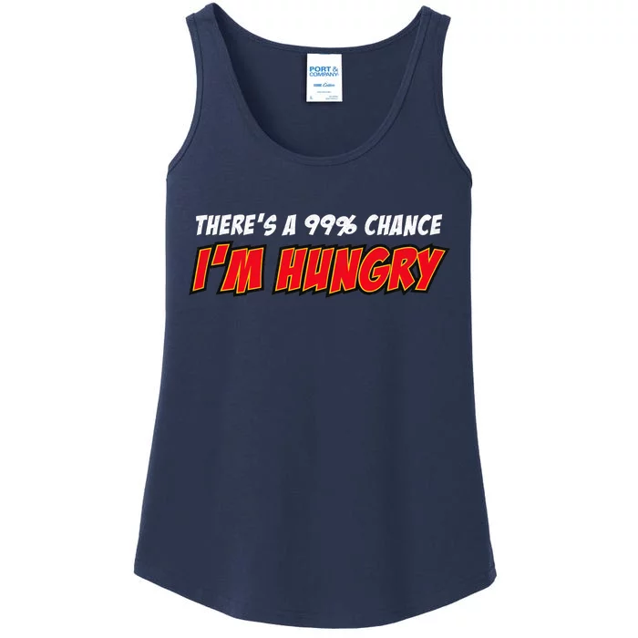 There's a 99% Chance I'm Hungry Ladies Essential Tank