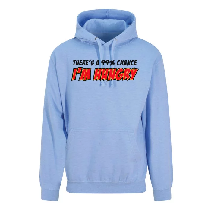 There's a 99% Chance I'm Hungry Unisex Surf Hoodie