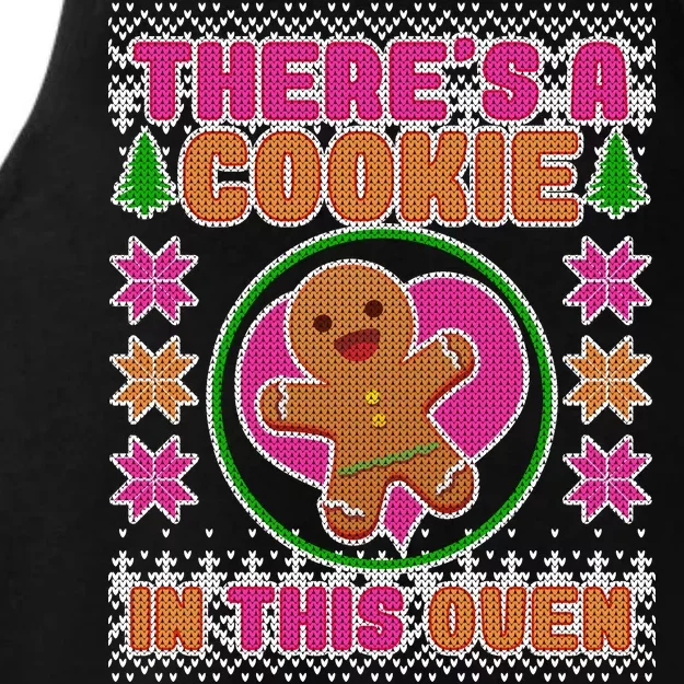 There's A Cookie In This Oven Ladies Tri-Blend Wicking Tank