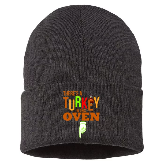 There's A Turkey In This Oven Sustainable Knit Beanie