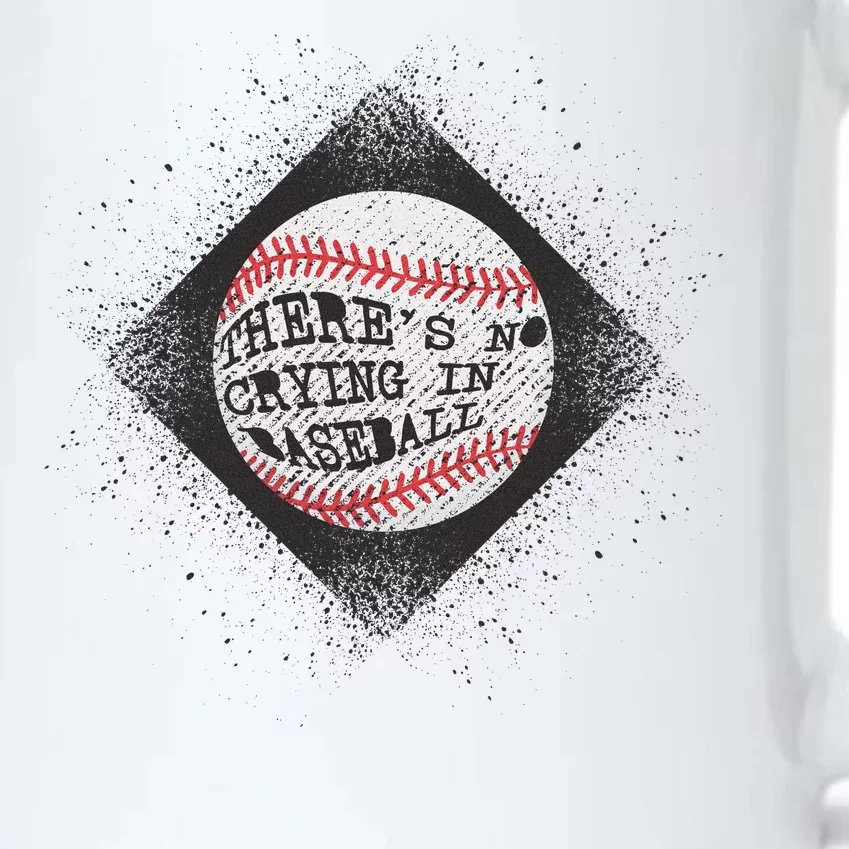 There's No Crying In Baseball Black Color Changing Mug