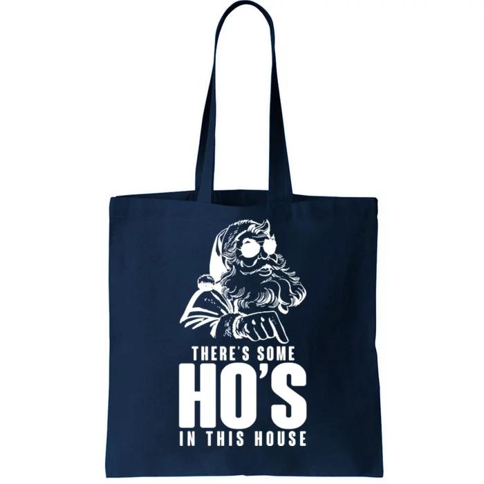 There's Some Ho's In This House Funny Vintage Christmas Tote Bag