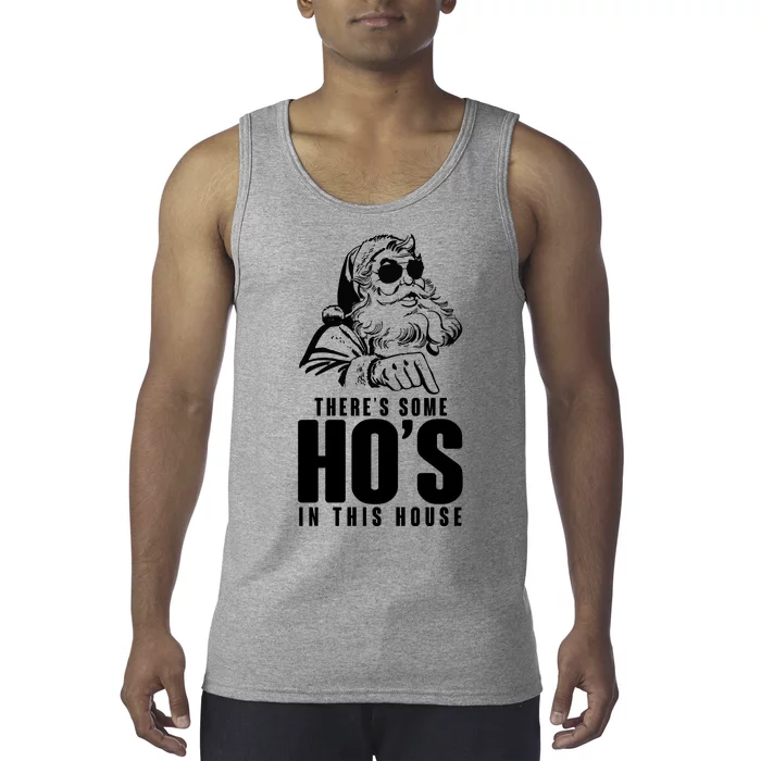 There's Some Ho's In This House Funny Vintage Christmas Tank Top