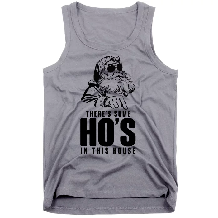 There's Some Ho's In This House Funny Vintage Christmas Tank Top