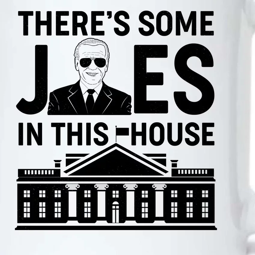 There's Some Joes In This White House President Joe Biden Black Color Changing Mug