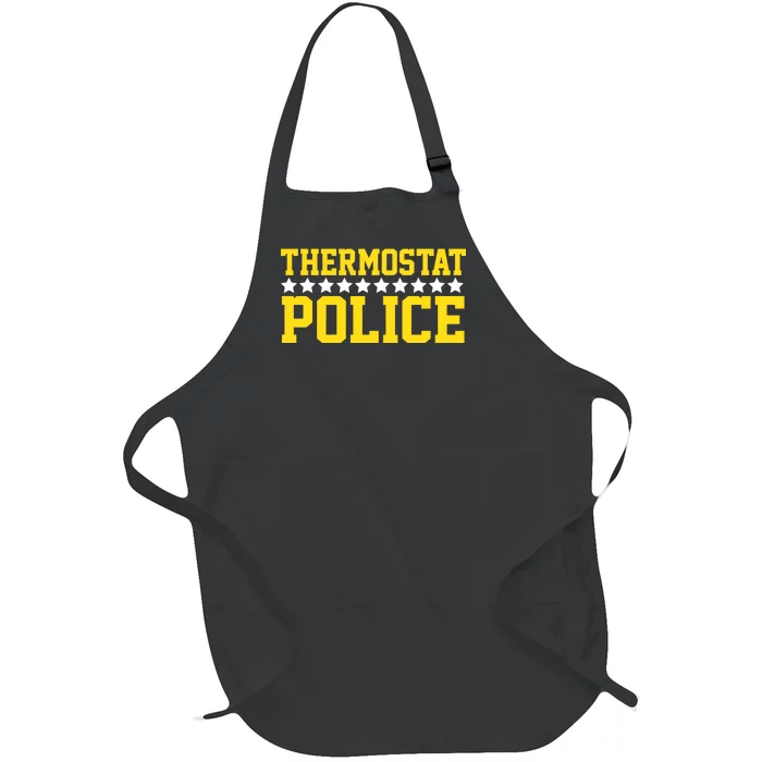 Thermostat Police Full-Length Apron With Pocket