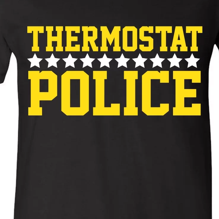 Thermostat Police V-Neck T-Shirt