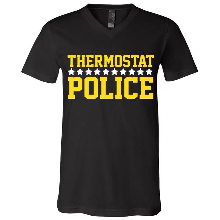 Thermostat Police V-Neck T-Shirt