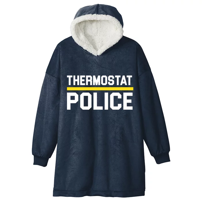 Thermostat Police Logo Hooded Wearable Blanket