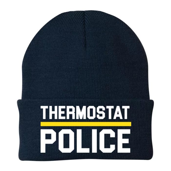 Thermostat Police Logo Knit Cap Winter Beanie