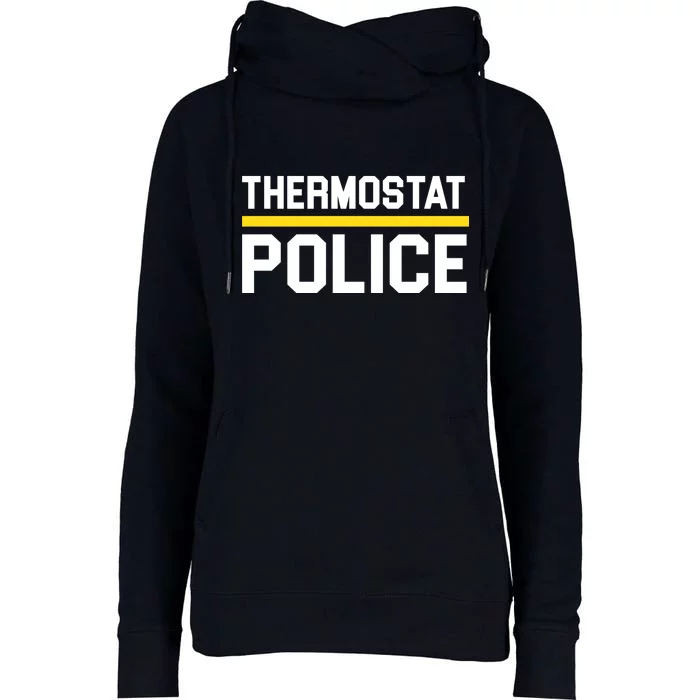 Thermostat Police Logo Womens Funnel Neck Pullover Hood