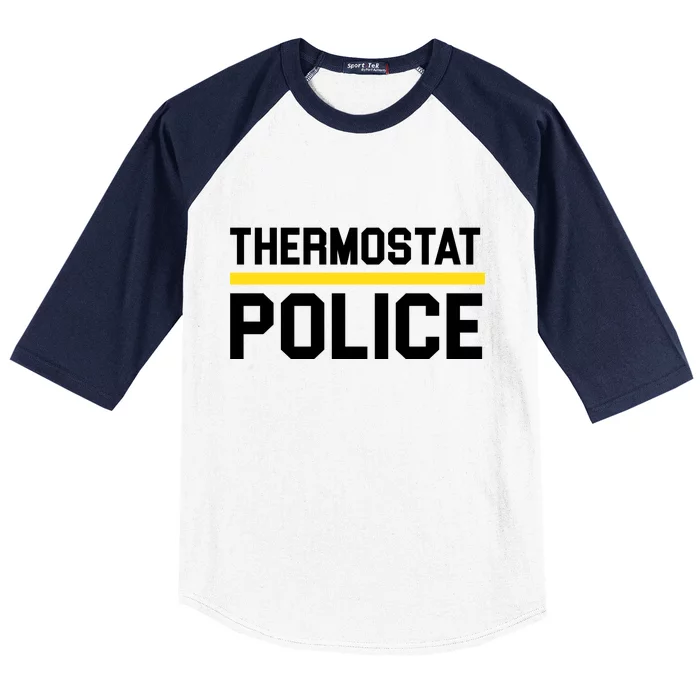 Thermostat Police Logo Baseball Sleeve Shirt