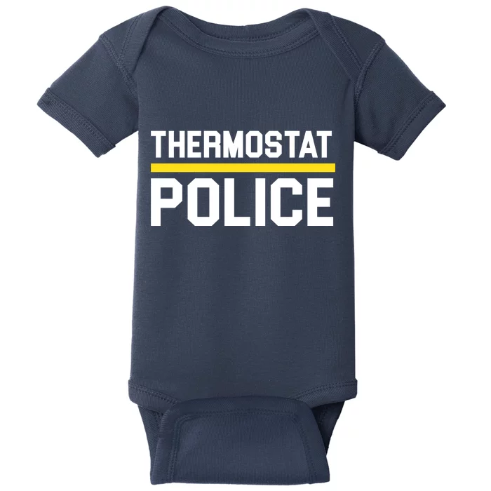 Thermostat Police Logo Baby Bodysuit