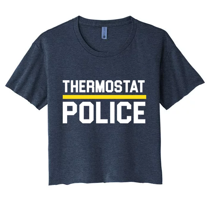 Thermostat Police Logo Women's Crop Top Tee