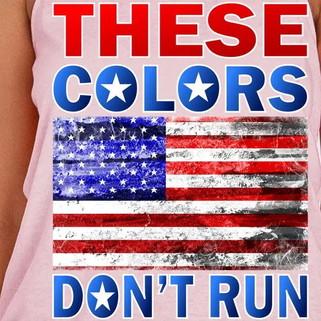 These Colors Don't Run Women's Knotted Racerback Tank