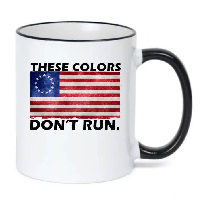 These Colors Don't Run Betsy Ross Flag Black Color Changing Mug