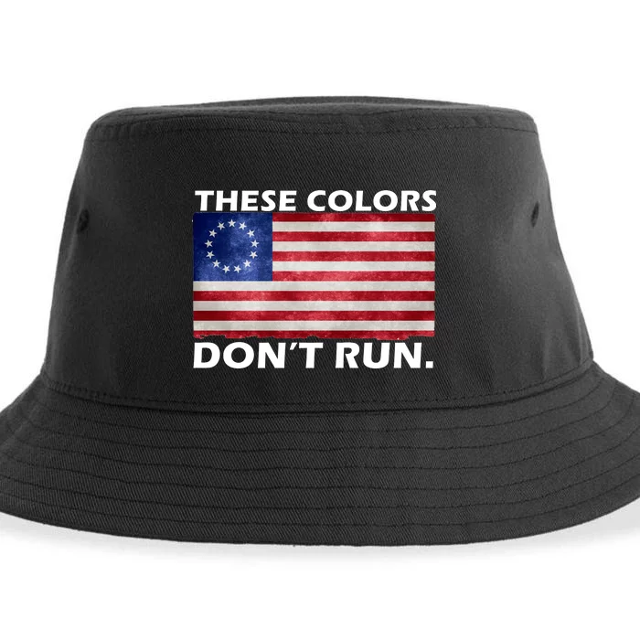 These Colors Don't Run Betsy Ross Flag Sustainable Bucket Hat