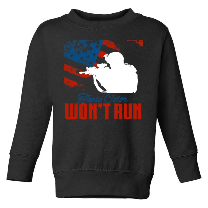 These Colors Won't Run Toddler Sweatshirt