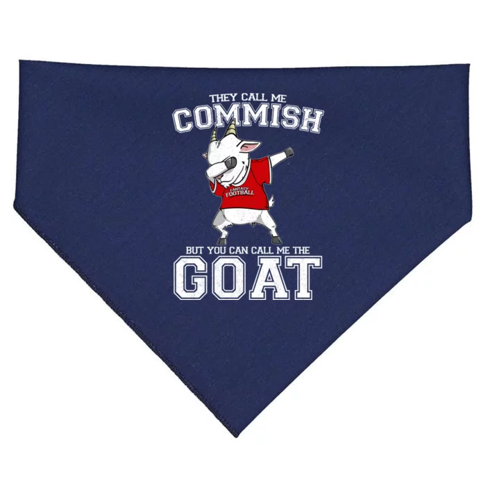 They Call Me Commish GOAT USA-Made Doggie Bandana