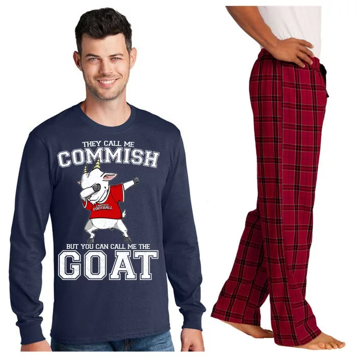 They Call Me Commish GOAT Long Sleeve Pajama Set